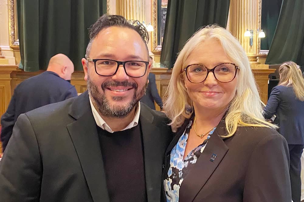 Katarina Yng, HR-chef, och Hamid Bani Shoraka, intendent, Destination Gotland